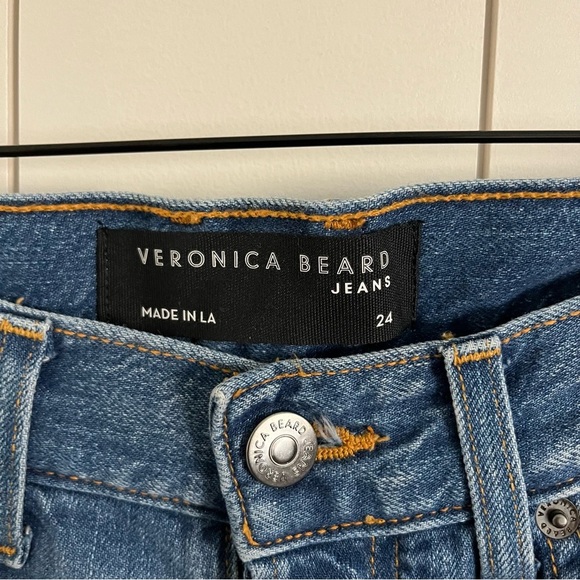 Veronica Beard Taylor High Rise Wide Leg Jean - Picture 3 of 7